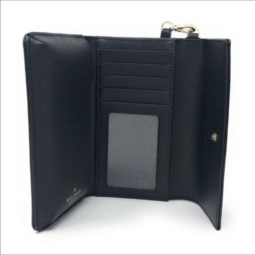 Kate Spade Laurel Way Black Wristlet Wallet Phone NWT - Picture 3 of 6